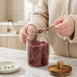 Glass Jar with Wooden Spoon 500 ml